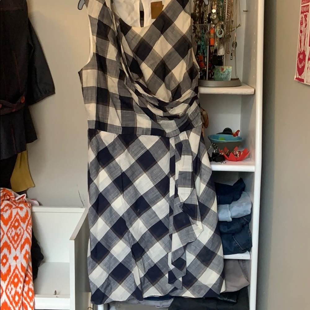 Gingham work dress